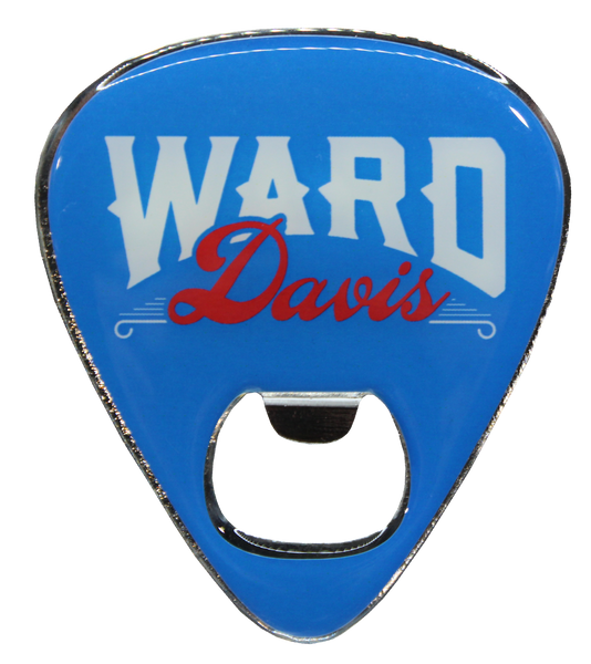 Guitar Pick Shaped Magnet and Bottle Opener - Ward Davis