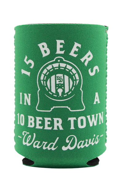 15 Beers Green Koozie