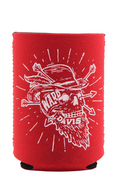 Red Arrow Skull Koozie